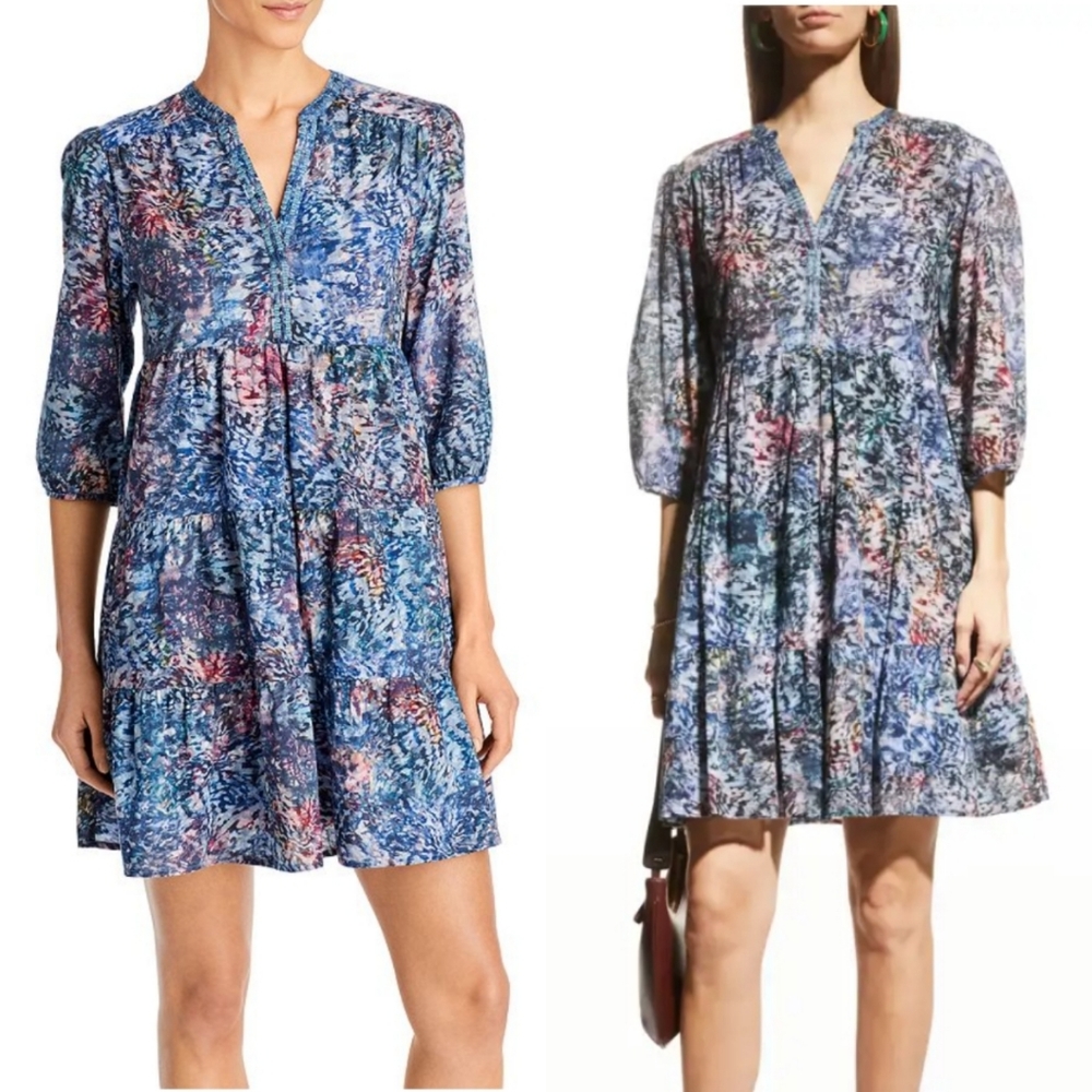 Johnny Was | Bluefield Garden Tiered Dress NWT